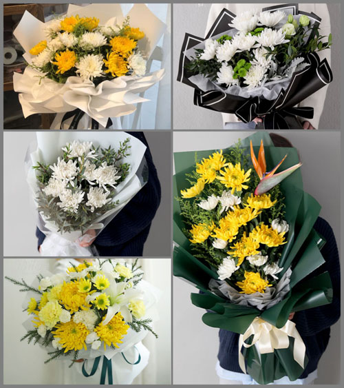 广东潮州市潮安区金石镇张厝巷村白事花束代送